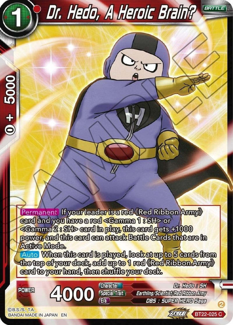 [BT22-025] Dr Hedo, A Heroic Brain? (Critical Blow)