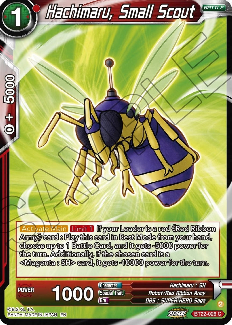[BT22-026] Hachimaru, Small Scout (Critical Blow)