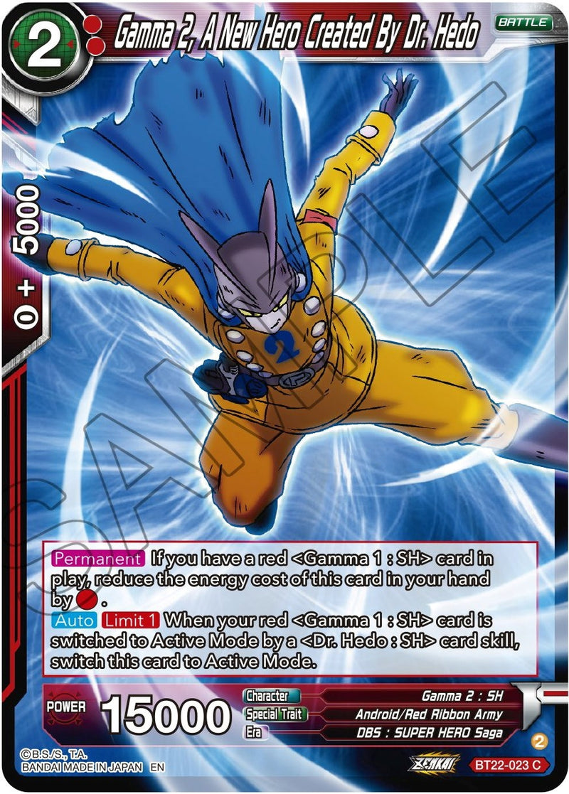 [BT22-023] Gamma 2, A New Hero Created By Dr. Hedo (Critical Blow)