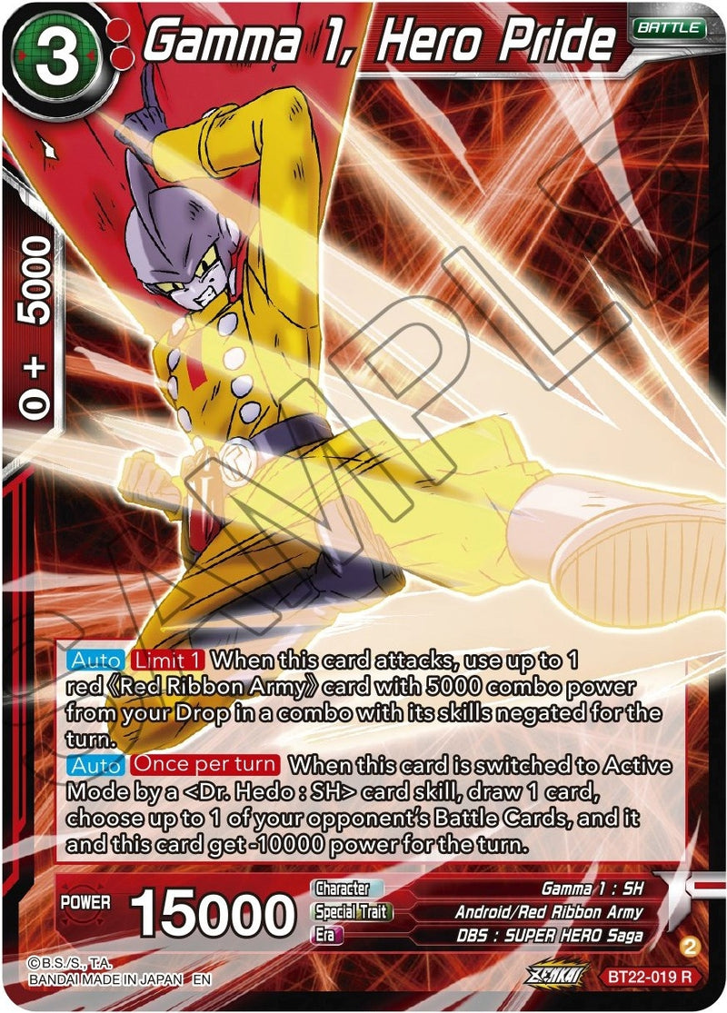 [BT22-019] Gamma 1, Hero Pride (Critical Blow)