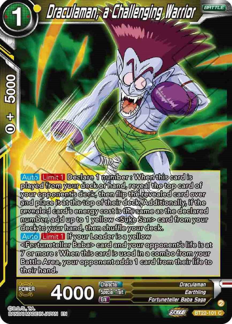 [BT22-101] Draculaman, a Challenging Warrior (Critical Blow)