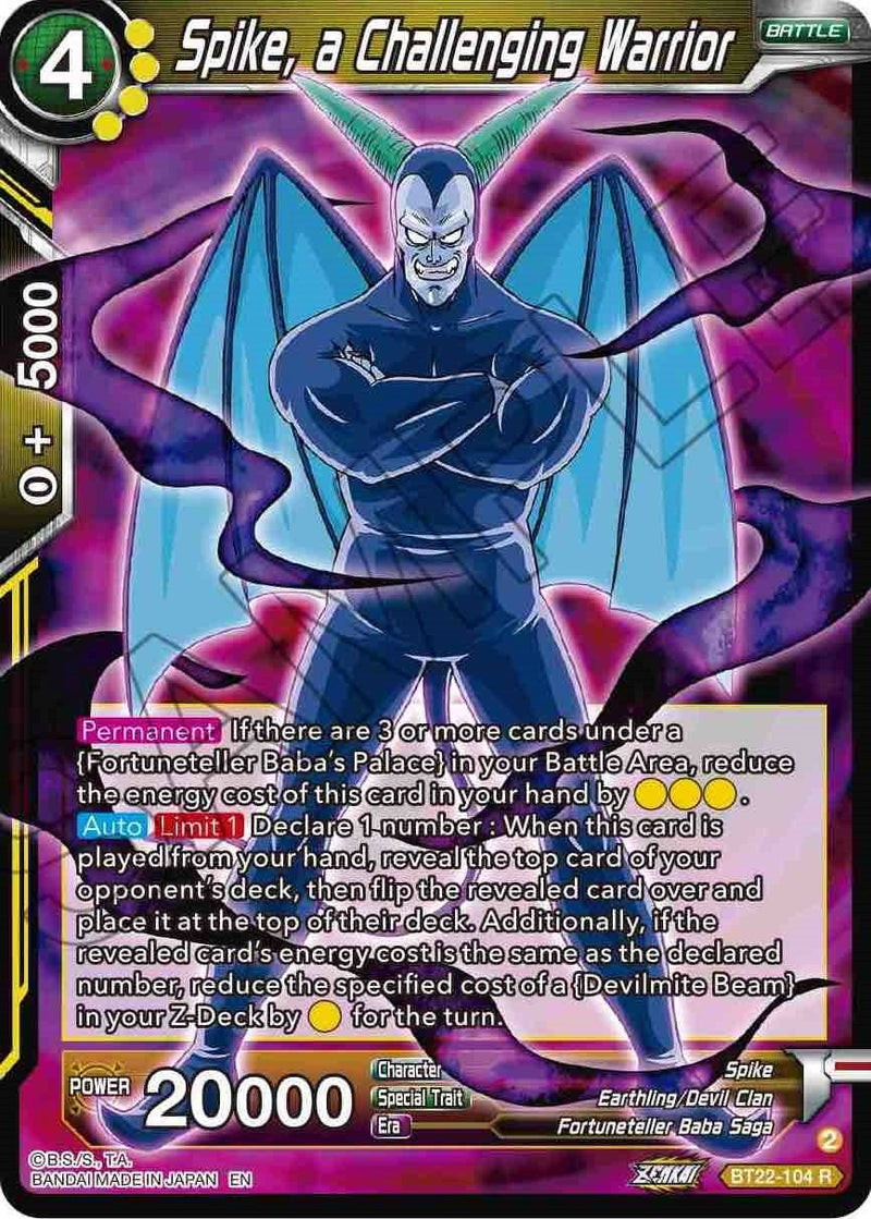 [BT22-104] Spike, a Challenging Warrior (Critical Blow)
