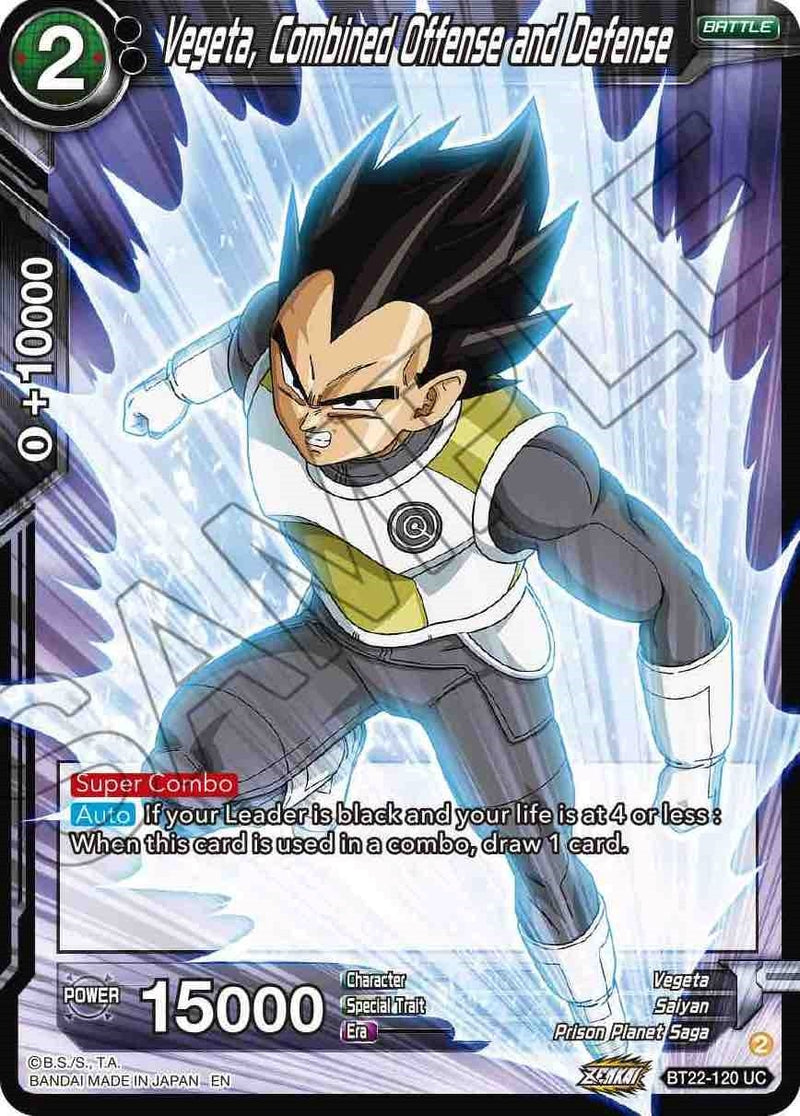 [BT22-120] Vegeta, Combined Offense and Defense (Critical Blow)