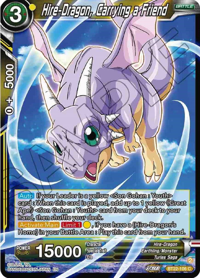 [BT22-106] Hire-Dragon, Carrying a Friend (Critical Blow)
