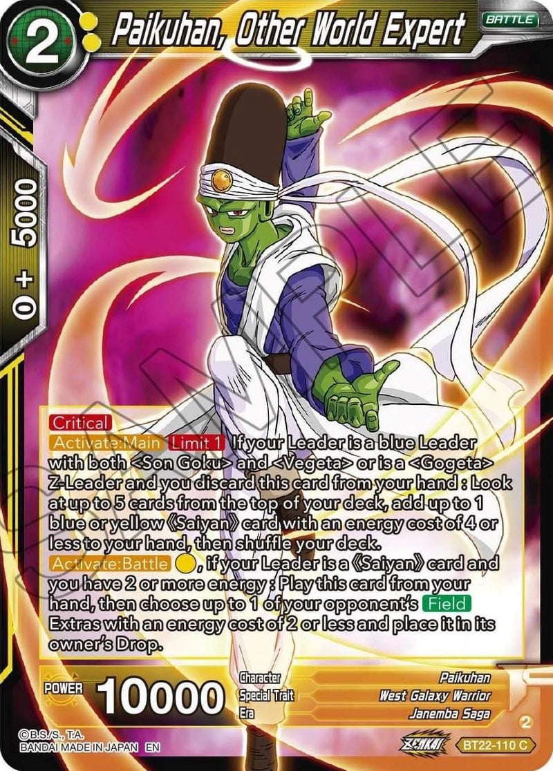 [BT22-110] Paikuhan, Other World Expert (Critical Blow)