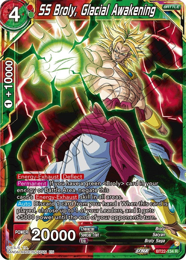 [BT22-134] SS Broly, Glacial Awakening (Critical Blow)