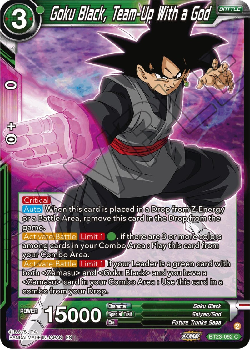 [BT23-092] Goku Black, Team-Up With a God (Perfect Combination)