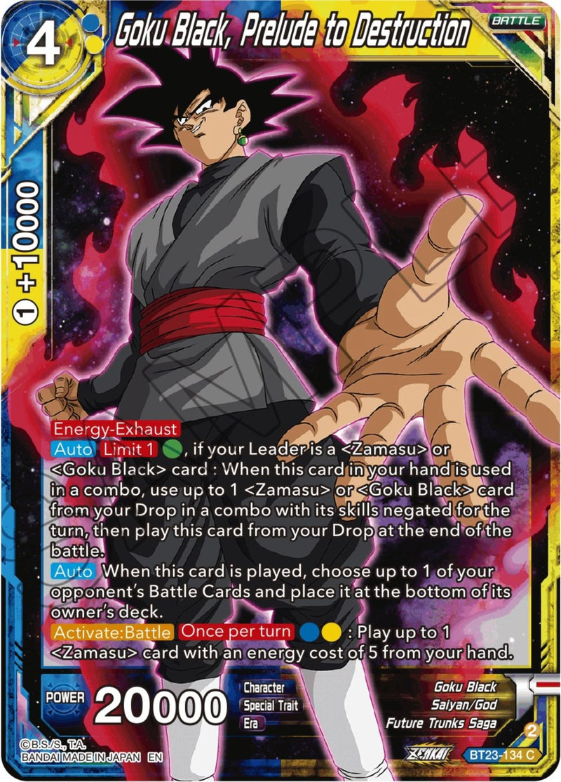 [BT23-134] Goku Black, Prelude to Destruction (Perfect Combination)