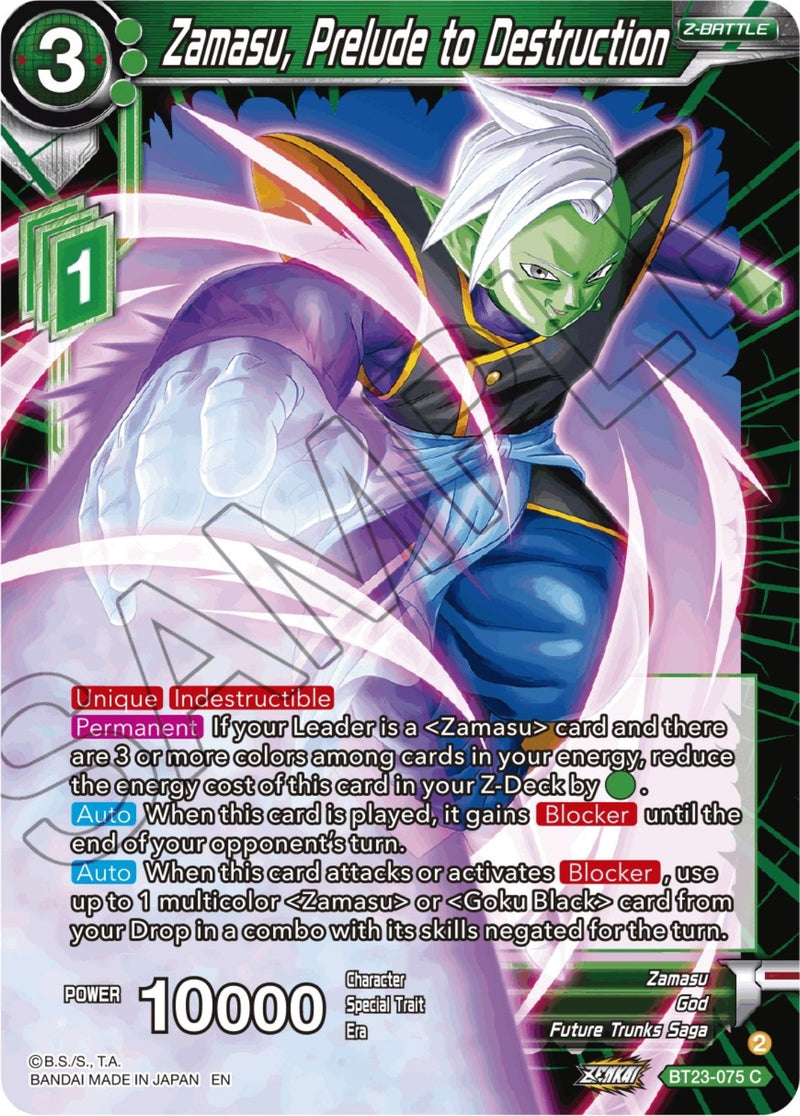 [BT23-075] Zamasu, Prelude to Destruction (Perfect Combination)