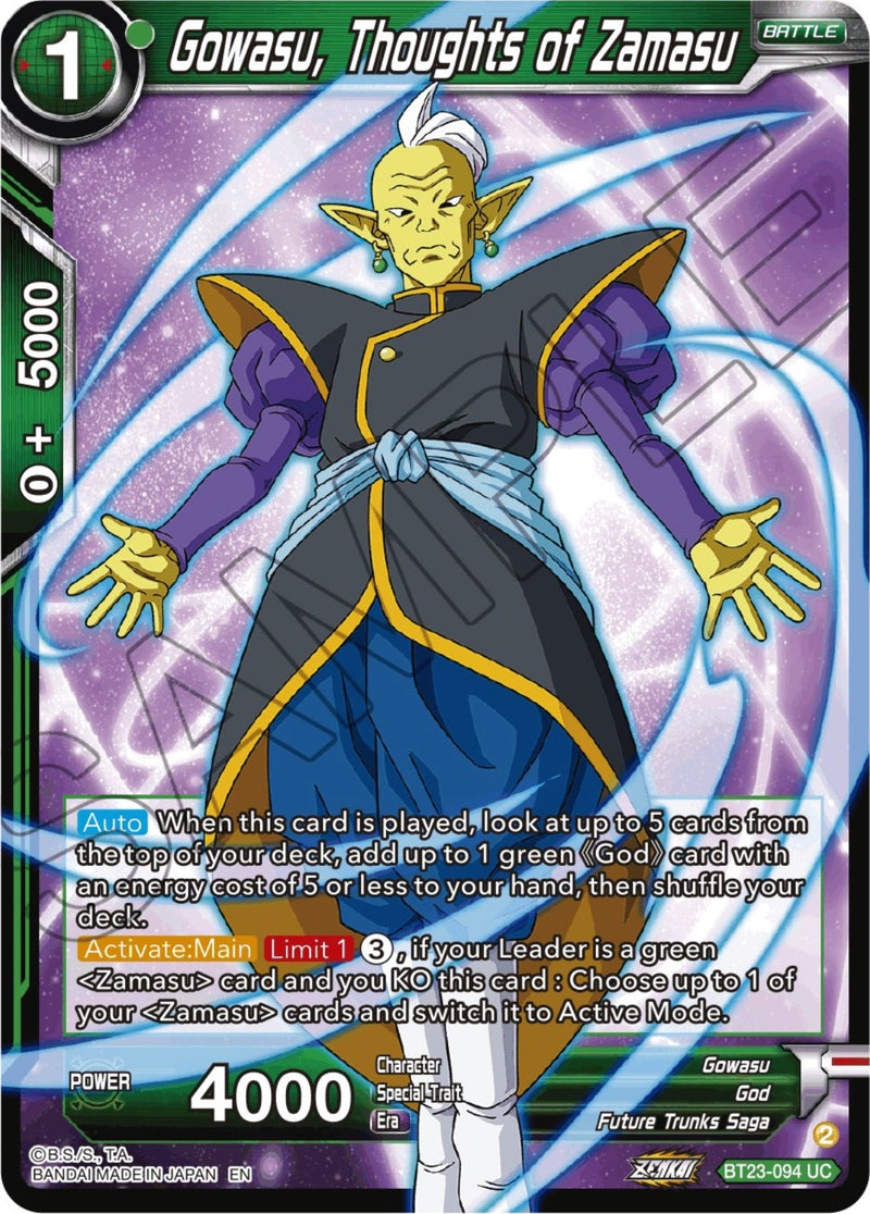 [BT23-094] Gowasu, Thoughts of Zamasu (Perfect Combination)