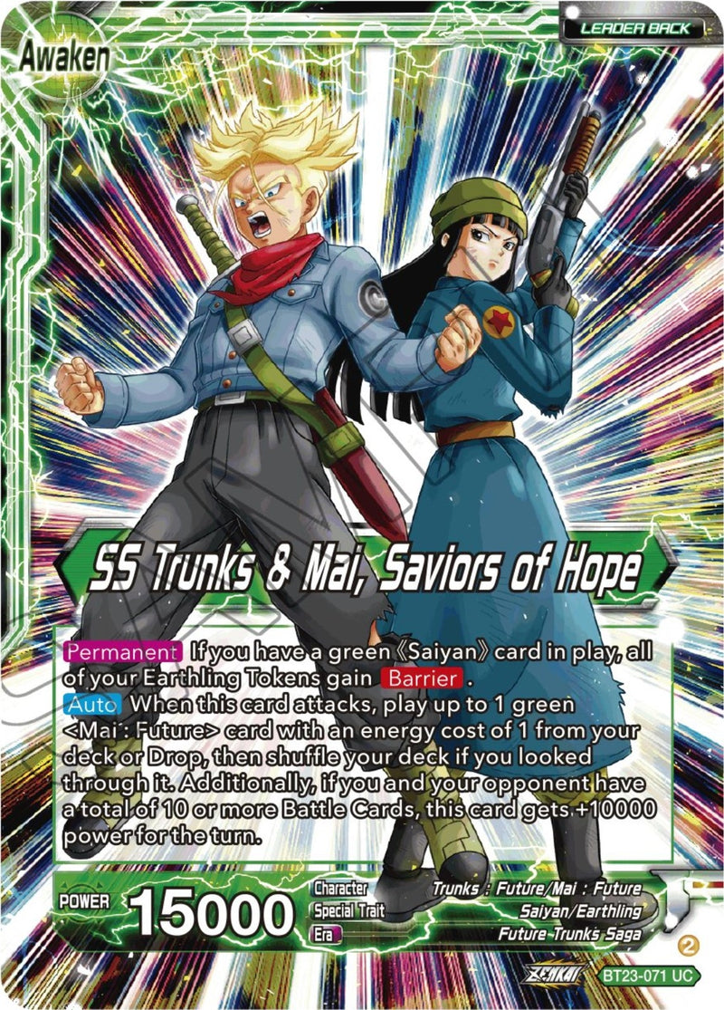 [BT23-071] Trunks & Mai // SS Trunks & Mai, Saviors of Hope (Perfect Combination)