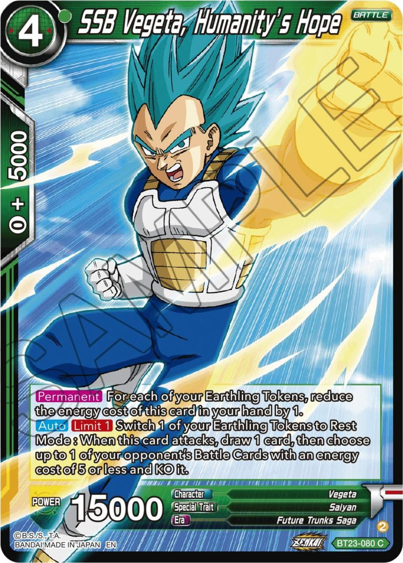 [BT23-080] SSB Vegeta, Humanity's Hope (Perfect Combination)