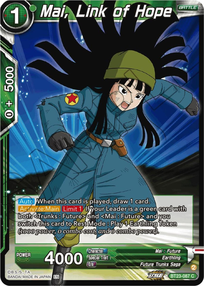 [BT23-087] Mai, Link of Hope (Perfect Combination)