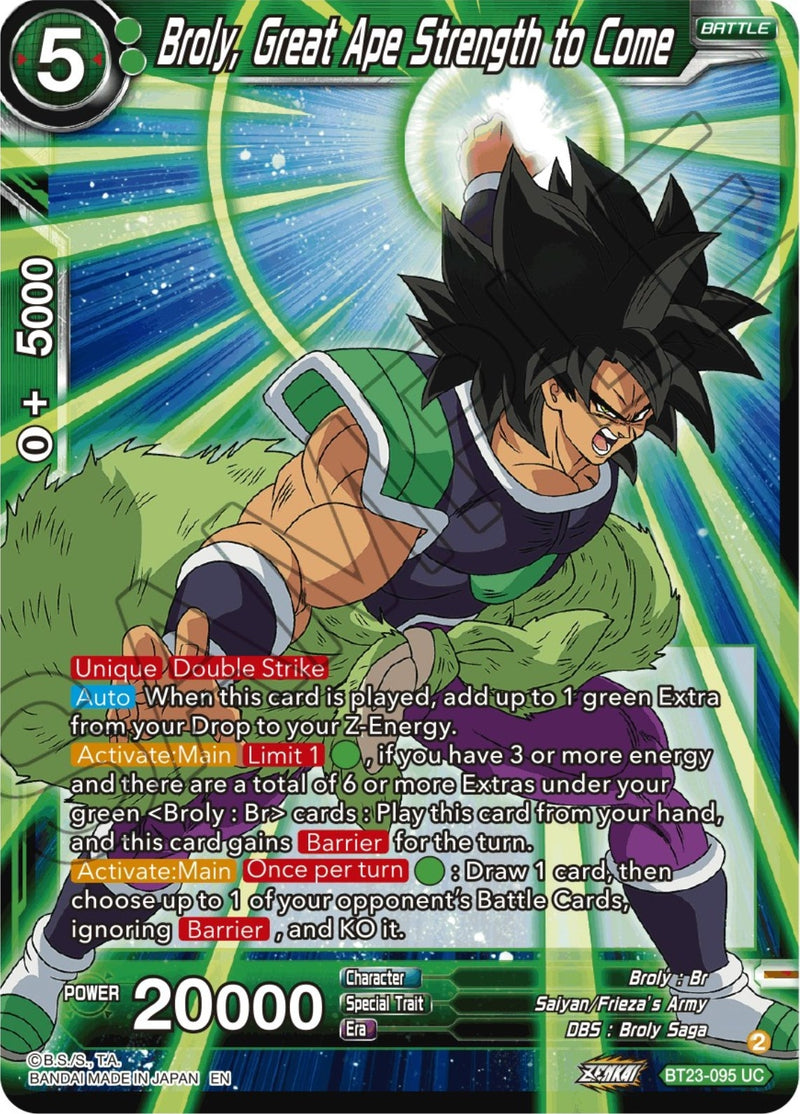 [BT23-095] Broly, Great Ape Strength to Come (Perfect Combination)