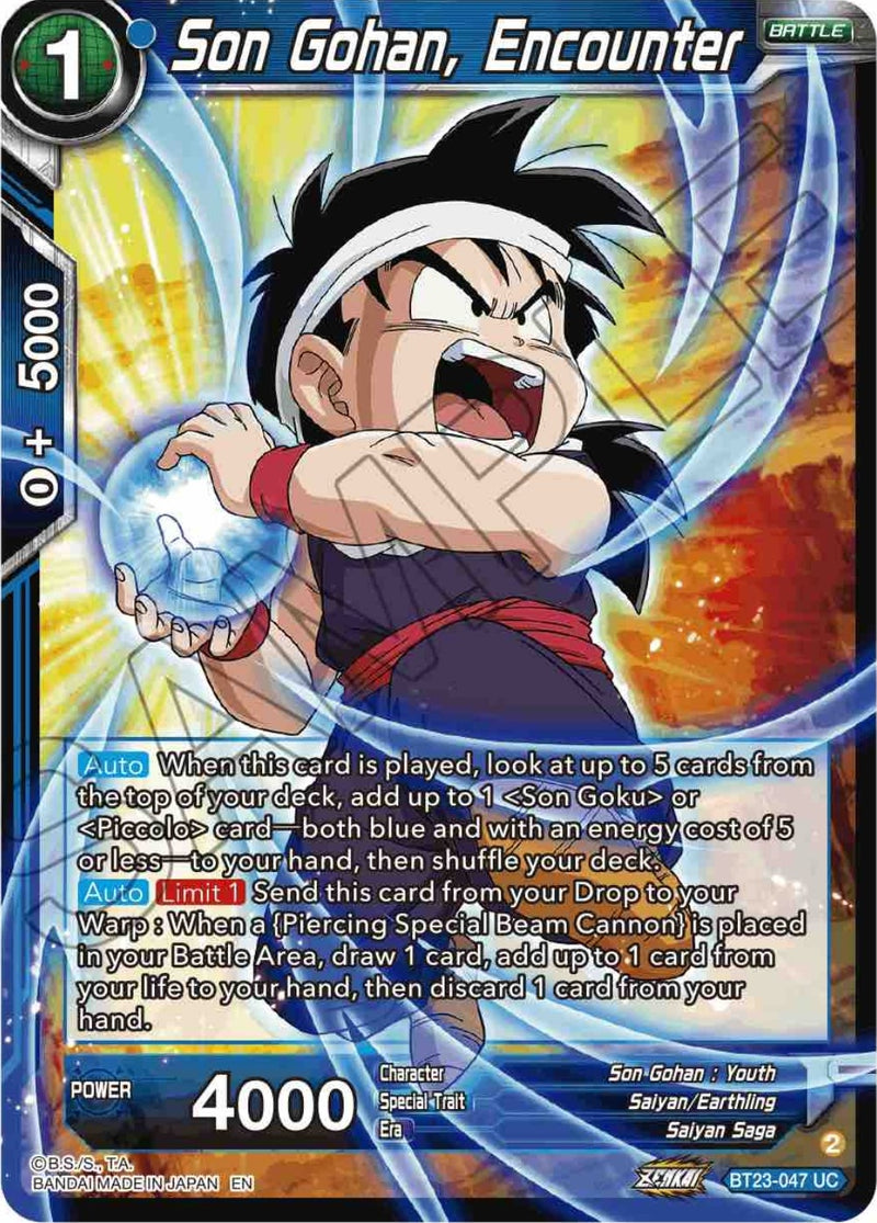 [BT23-047] Son Gohan, Encounter (Perfect Combination)