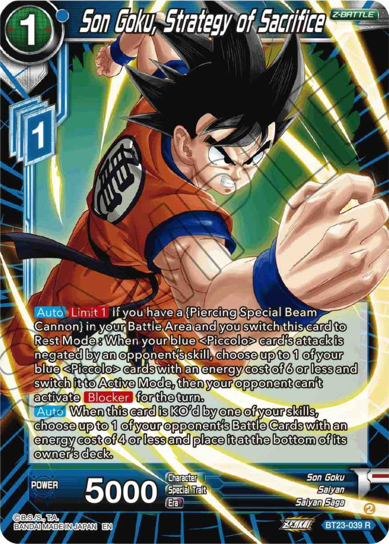 [BT23-039] Son Goku, Strategy of Sacrifice (Perfect Combination)