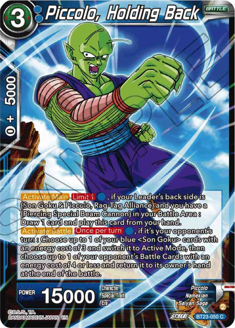 [BT23-050] Piccolo, Holding Back (Perfect Combination)