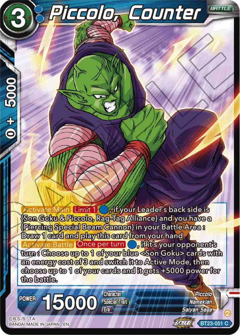 [BT23-051] Piccolo, Counter (Perfect Combination)
