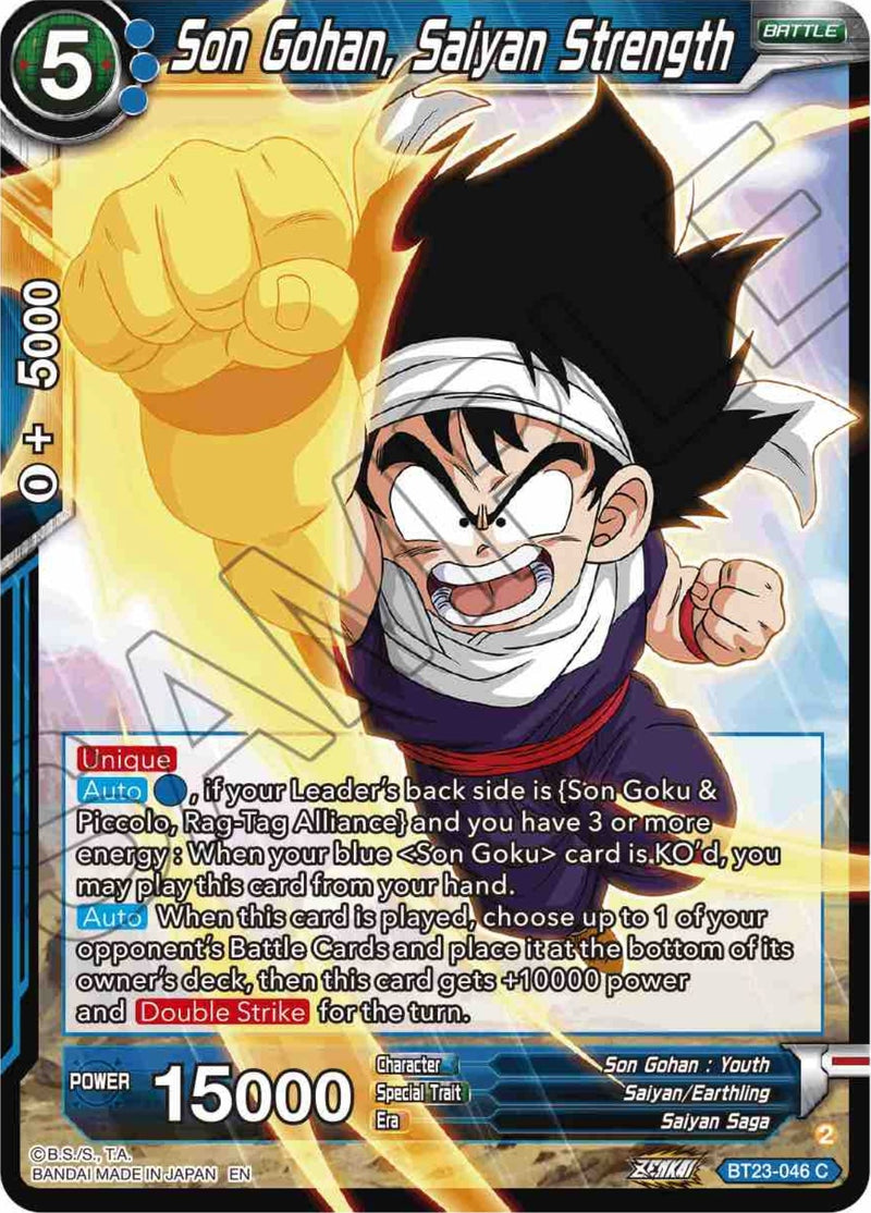 [BT23-046] Son Gohan, Saiyan Strength (Perfect Combination)