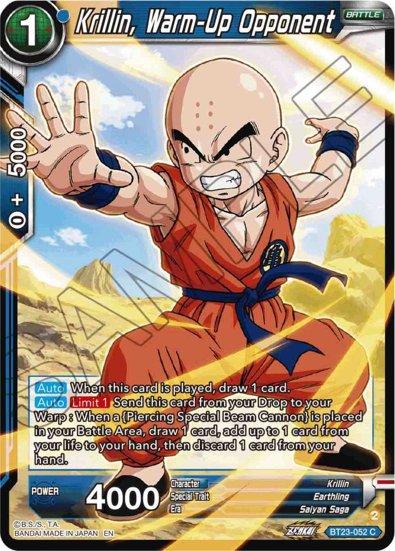 [BT23-052] Krillin, Warm-Up Opponent (Perfect Combination)