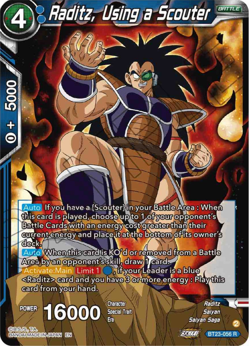[BT23-056] Raditz, Using a Scouter (Perfect Combination)