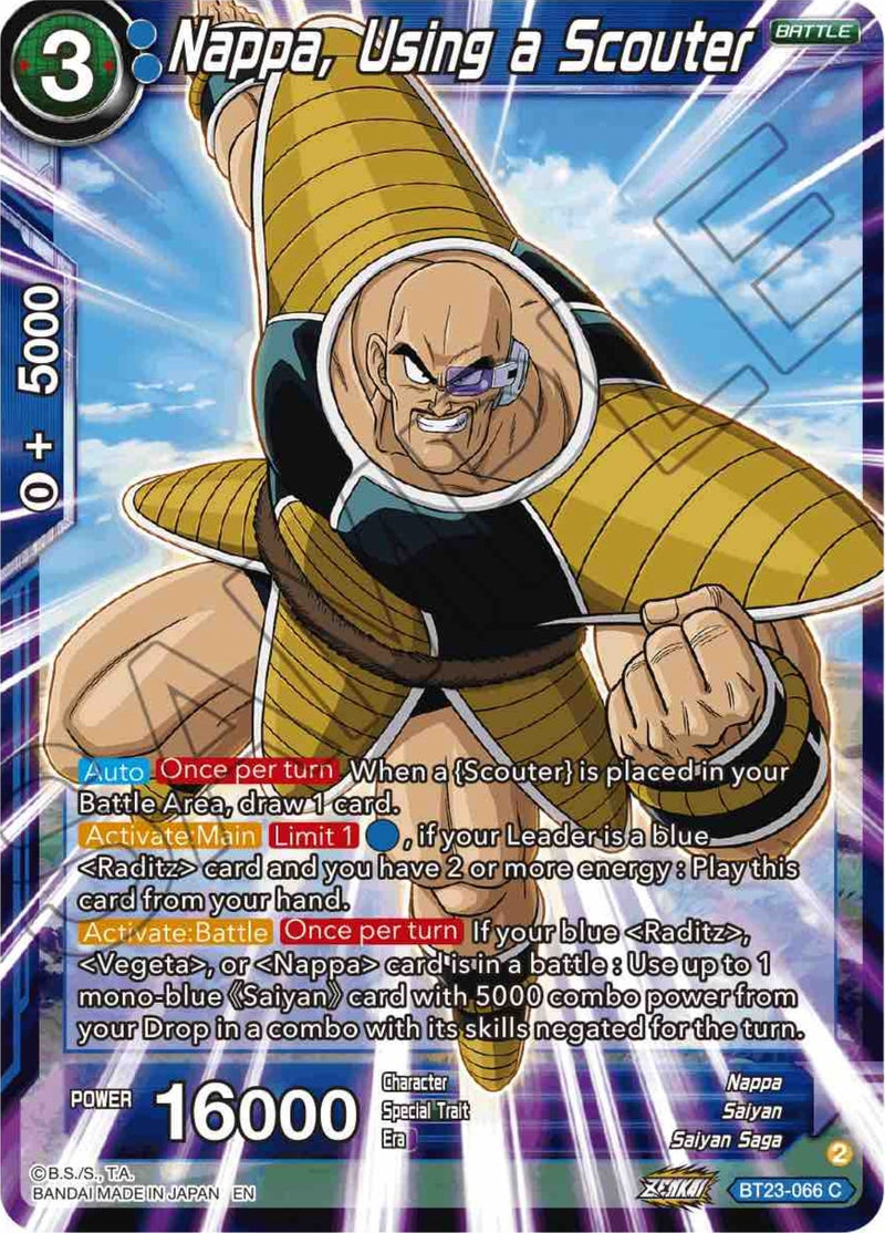[BT23-066] Nappa, Using a Scouter (Perfect Combination)