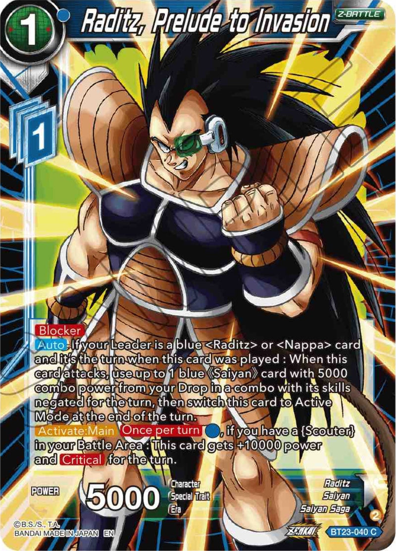 [BT23-040] Raditz, Prelude to Invasion (Perfect Combination)