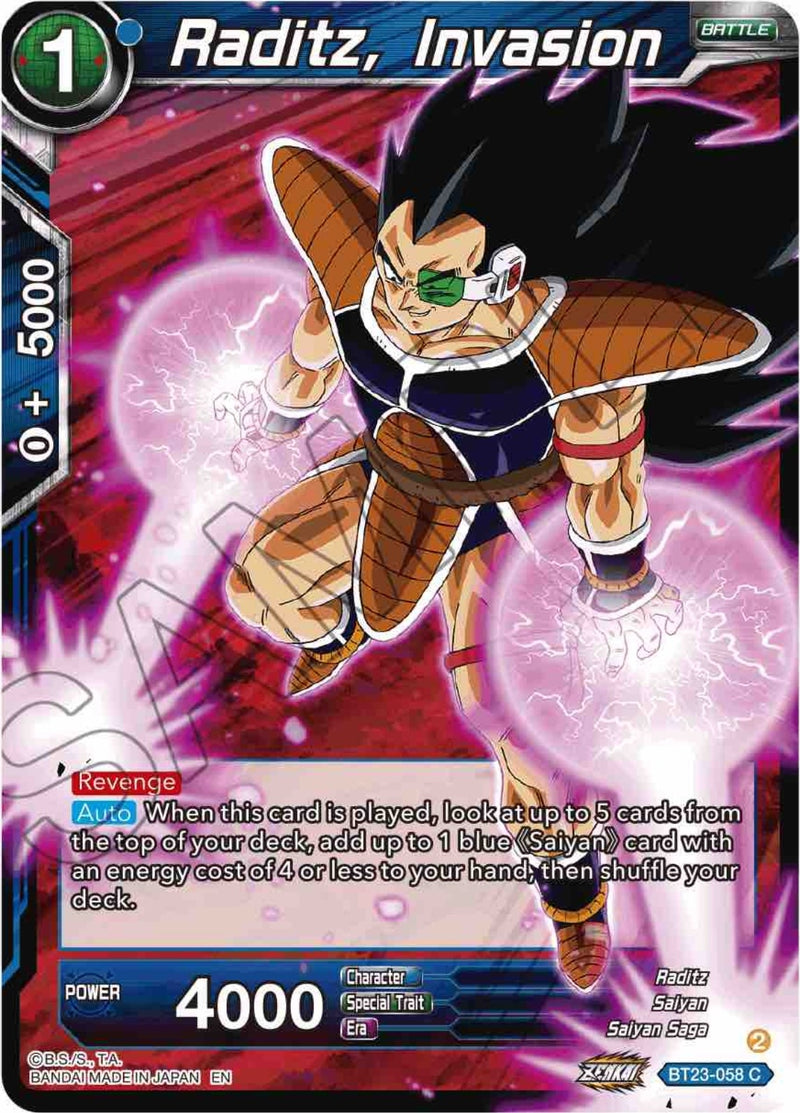 [BT23-058] Raditz, Invasion (Perfect Combination)