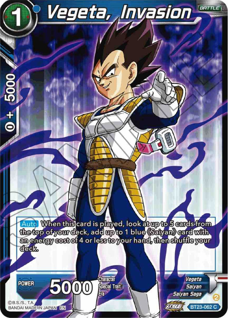 [BT23-062] Vegeta, Invasion (Perfect Combination)