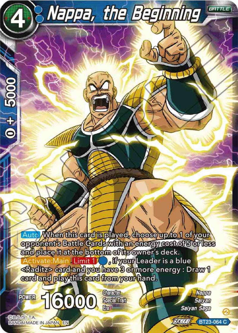 [BT23-064] Nappa, the Beginning (Perfect Combination)