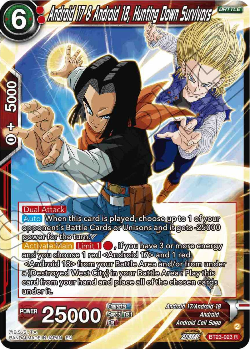 [BT23-023] Android 17 & Android 18, Hunting Down Survivors (Perfect Combination)