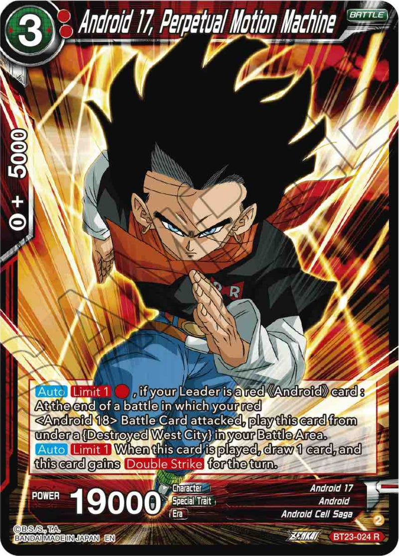 [BT23-024] Android 17, Perpetual Motion Machine (Perfect Combination)