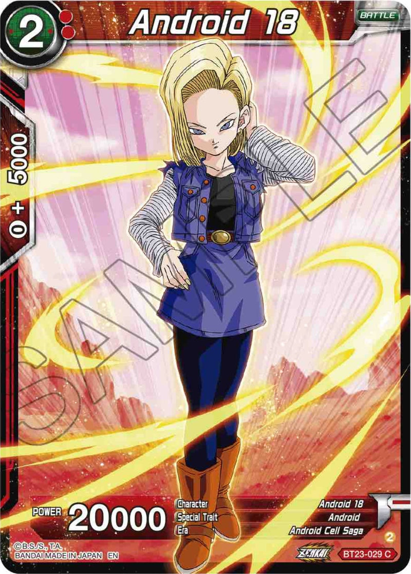 [BT23-029] Android 18 (Perfect Combination)