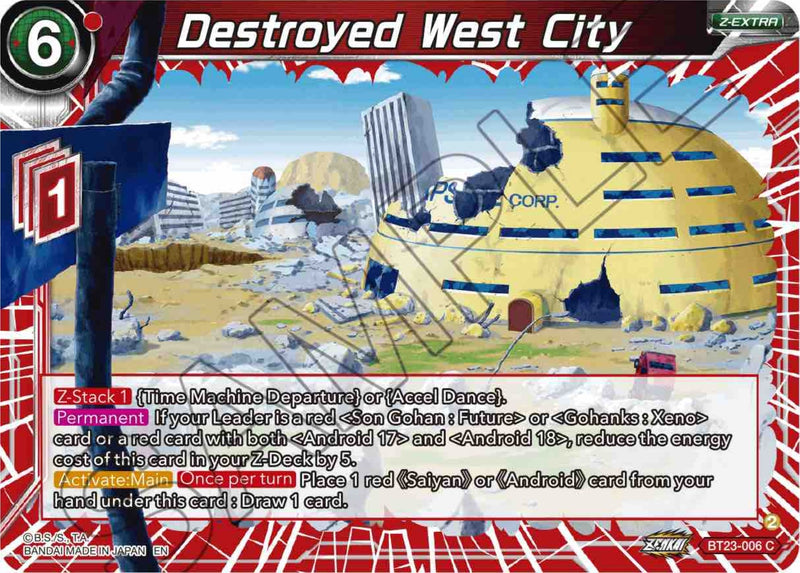 [BT23-006] Destroyed West City (Perfect Combination)