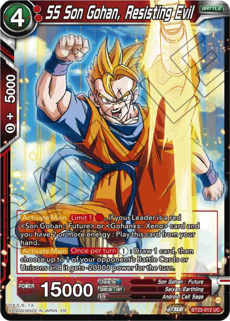 [BT23-012] SS Son Gohan, Resisting Evil (Perfect Combination)
