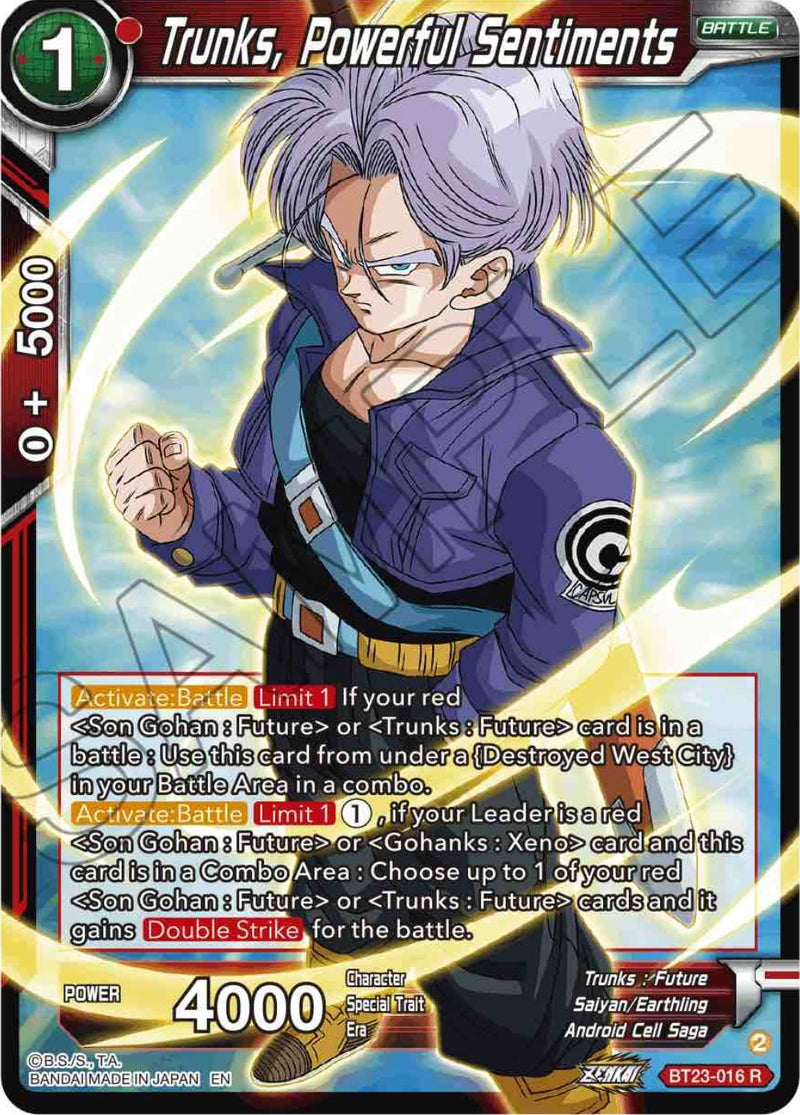[BT23-016] Trunks, Powerful Sentiments (Perfect Combination)