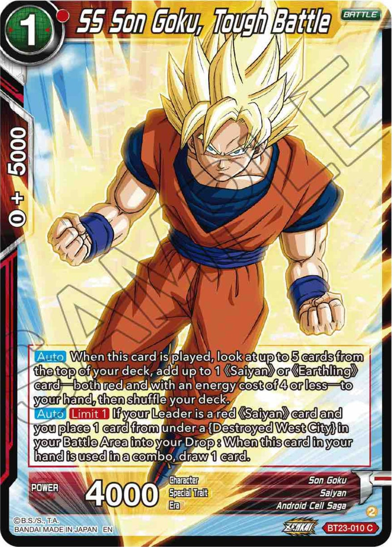 [BT23-010] SS Son Goku, Tough Battle (Perfect Combination)