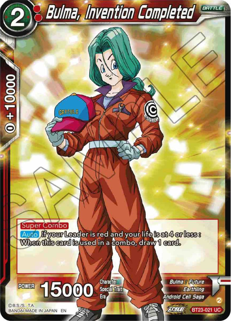 [BT23-021] Bulma, Invention Completed (Perfect Combination)