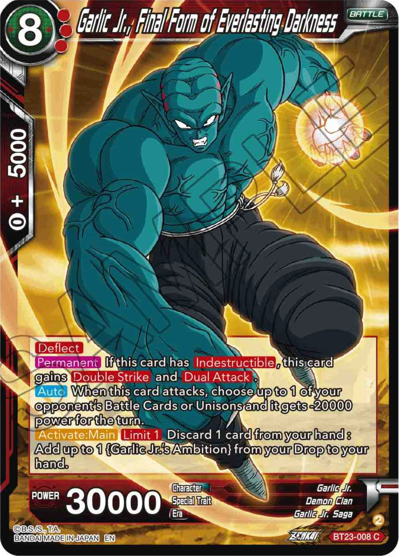 [BT23-008] Garlic Jr., Final Form of Everlasting Darkness (Perfect Combination)