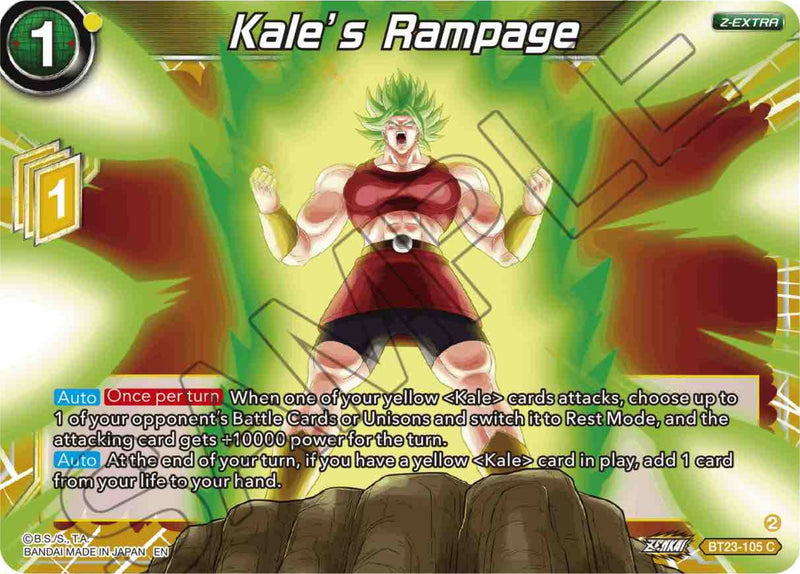 [BT23-105] Kale's Rampage (Perfect Combination)