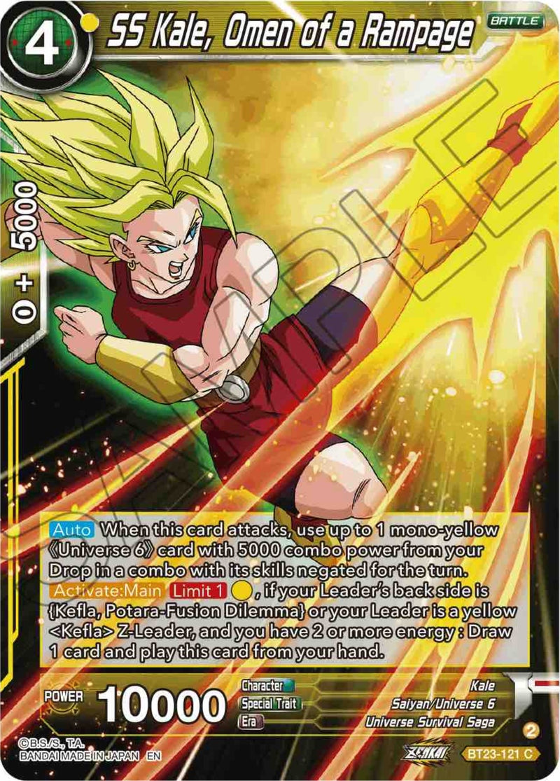 [BT23-121] SS Kale, Omen of a Rampage (Perfect Combination)