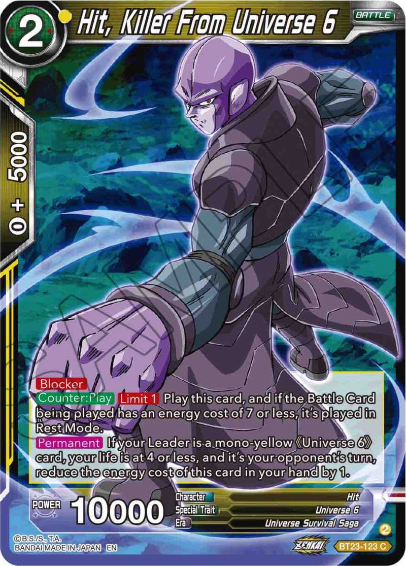 [BT23-123] Hit, Killer From Universe 6 (Perfect Combination)