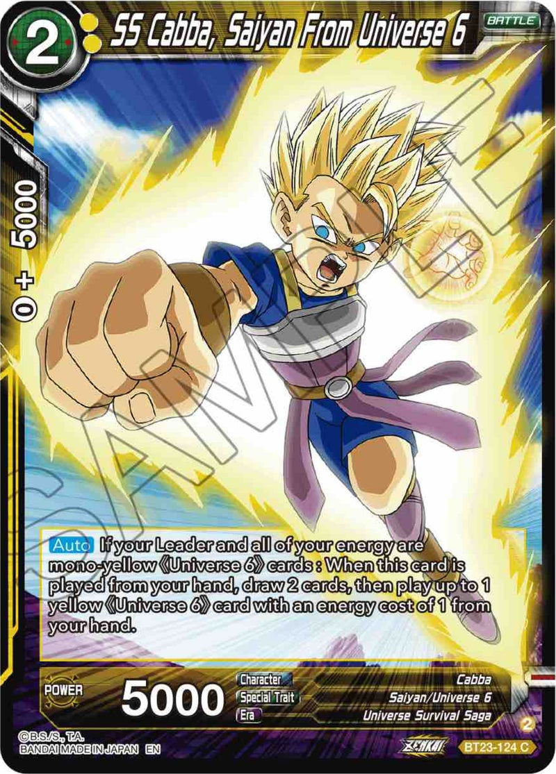 [BT23-124] SS Cabba, Saiyan From Universe 6 (Perfect Combination)