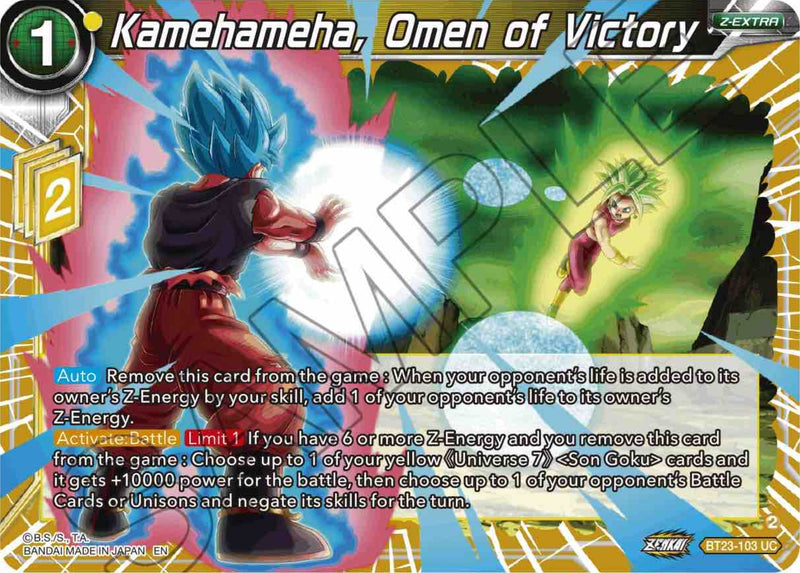 [BT23-103] Kamehameha, Omen of Victory (Perfect Combination)