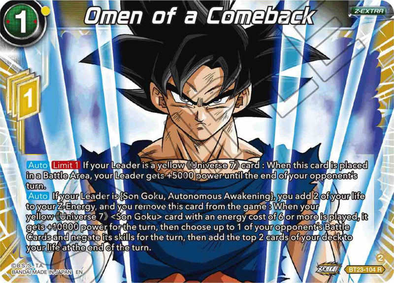 [BT23-104] Omen of a Comeback (Perfect Combination)