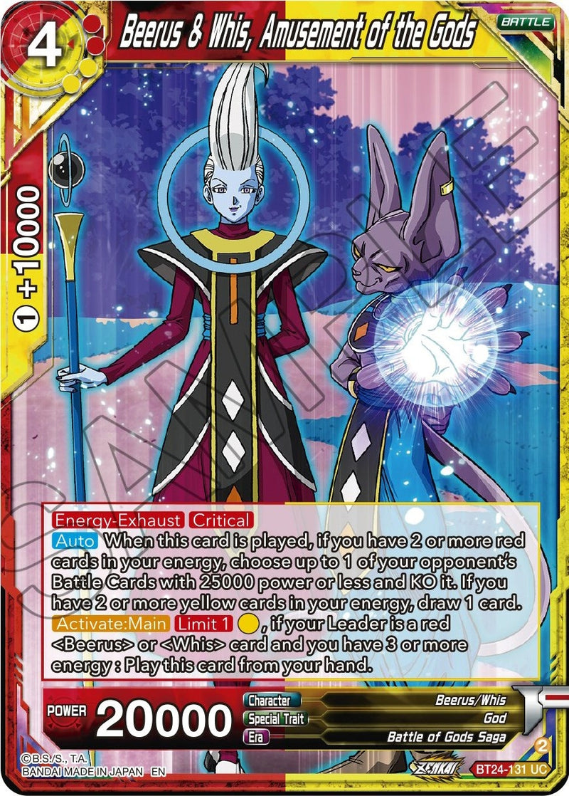 [BT24-131] Beerus & Whis, Amusement of the Gods (Beyond Generations)