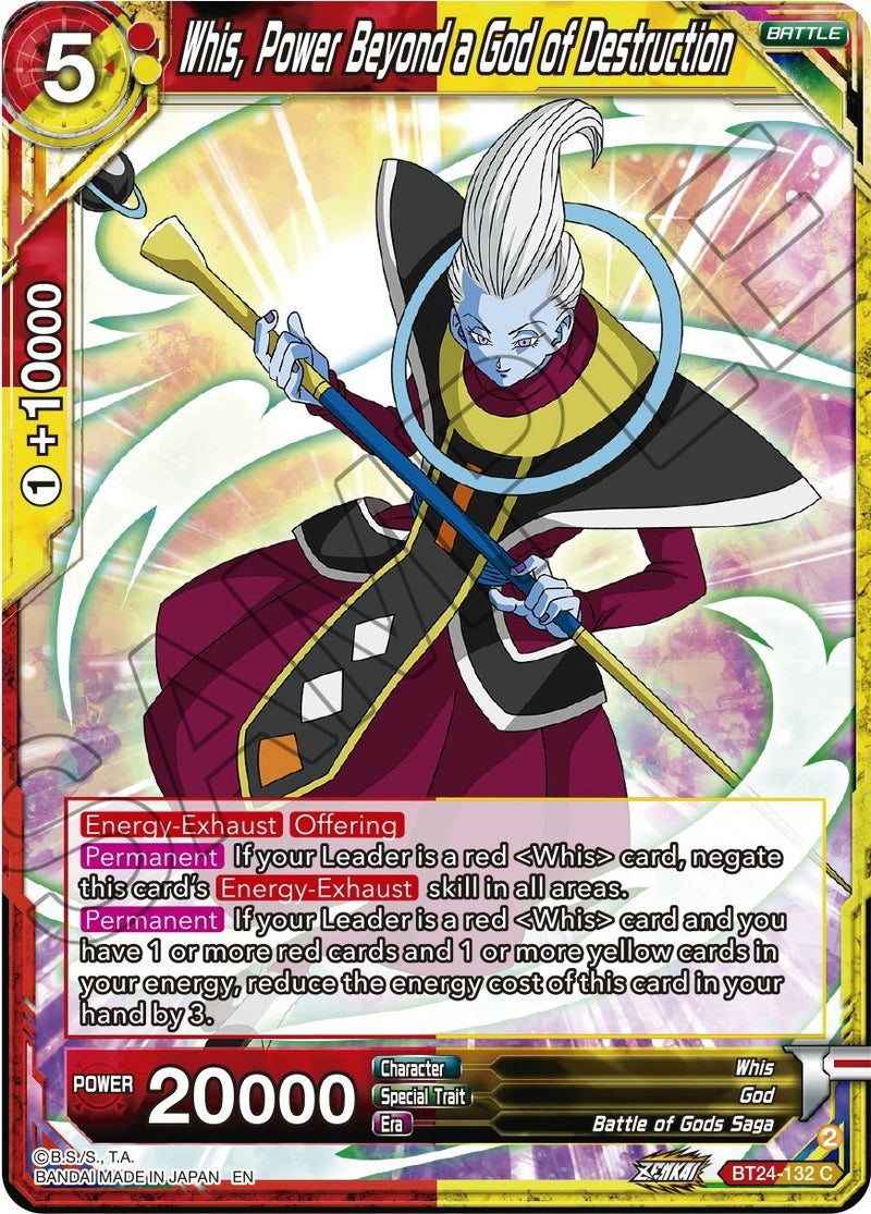 [BT24-132] Whis, Power Beyond a God of Destruction (Beyond Generations)