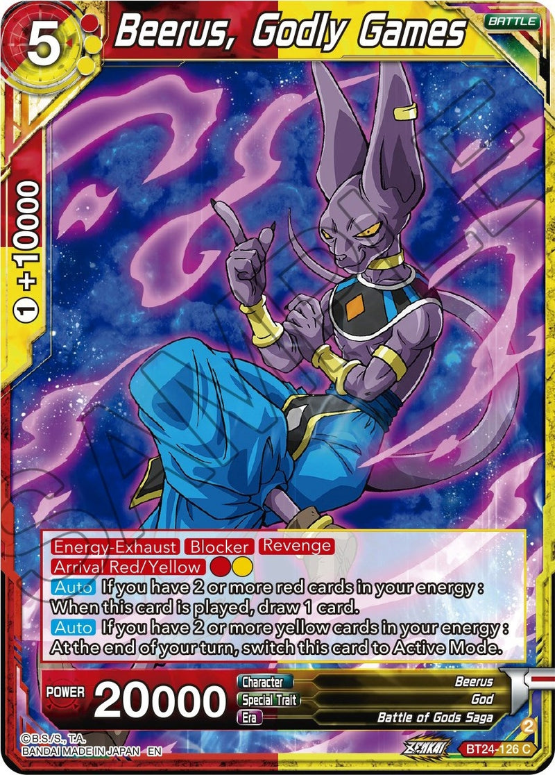 [BT24-126] Beerus, Godly Games (Beyond Generations)