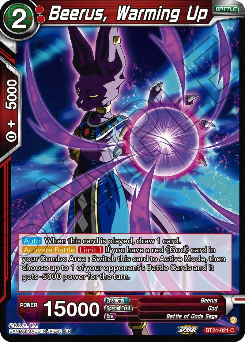 [BT24-021] Beerus, Warming Up (Beyond Generations)
