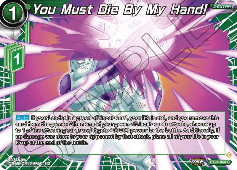 [BT24-060] You Must Die By My Hand! (Beyond Generations)